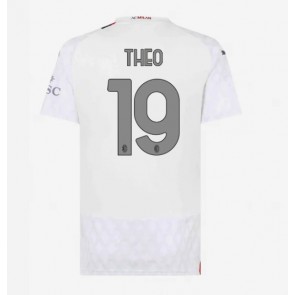 AC Milan Theo Hernandez #19 Gostujuci Dres za Ženska 2023-24 Kratak Rukavima